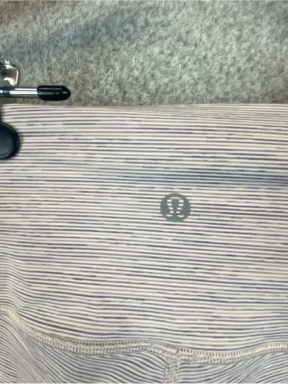 Lululemon Wunder Under Womens 10 Heathered  Stripe high Rise Tight Legging W5CDC
